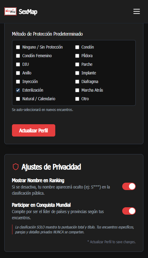 Privacidad Conquista